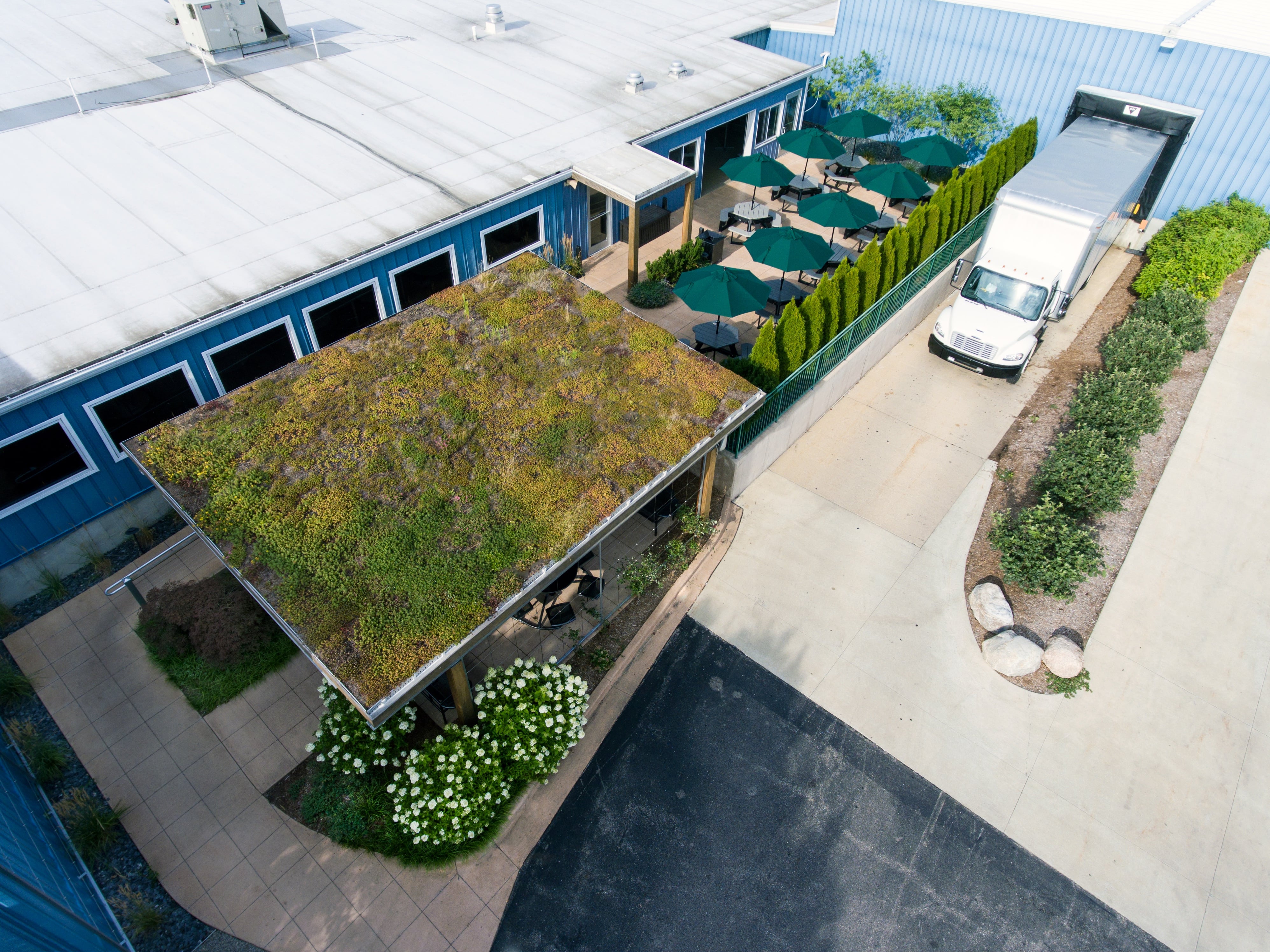 commercial green roof landscaping